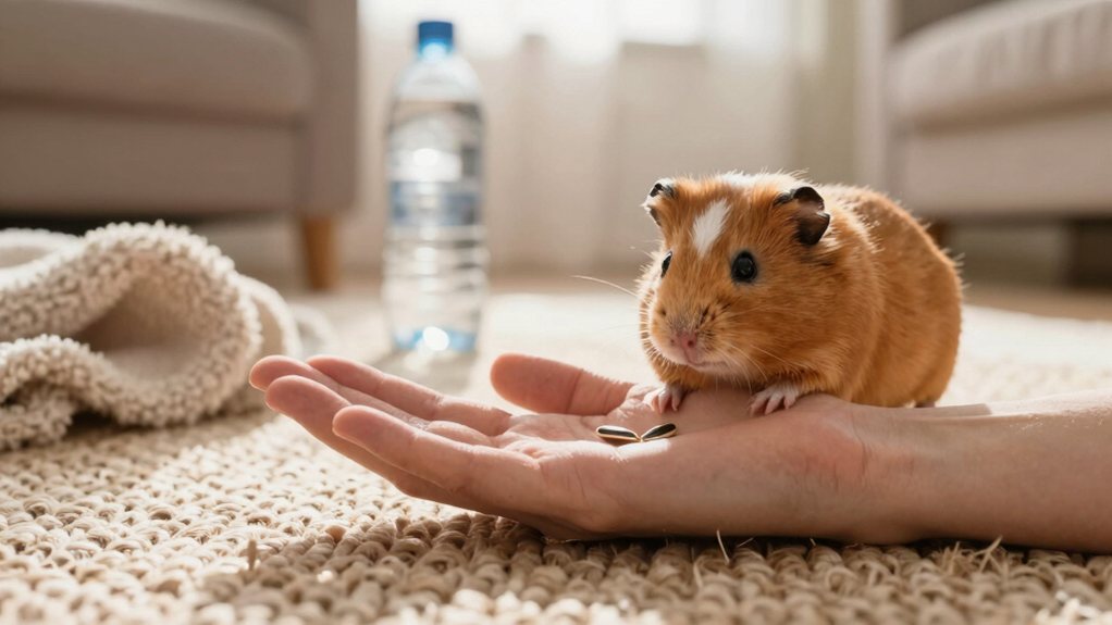 calm gentle handling builds trust