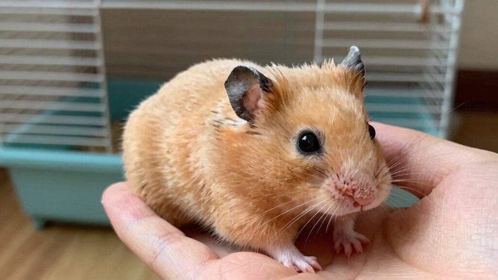 calm hamster happy life
