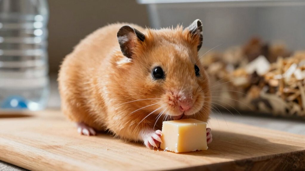 cheese causes hamster bloating