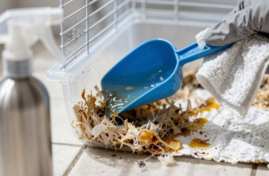clean hamster cage thoroughly