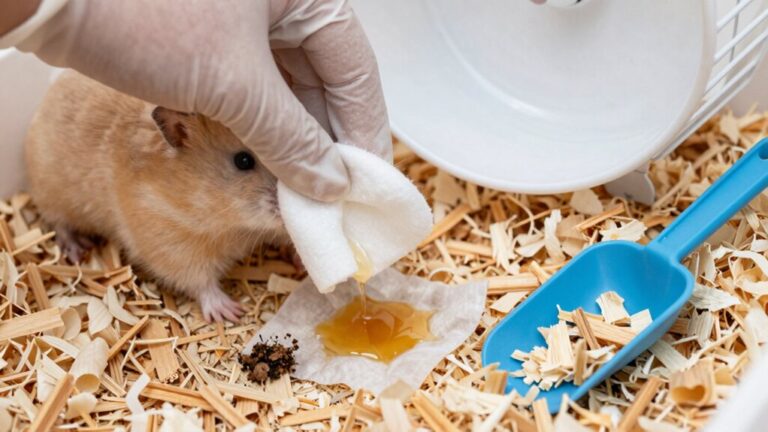 clean hamster poop pee