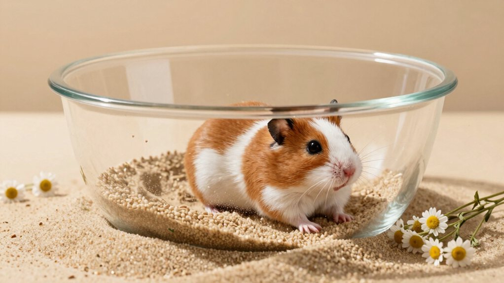 clean happy hamster baths