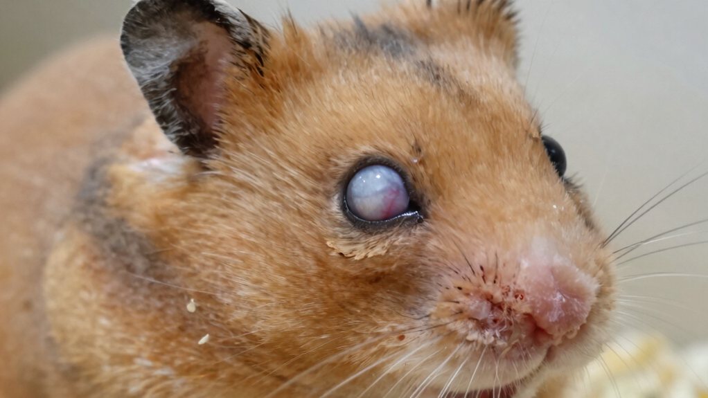 cloudy eyes in aging hamsters