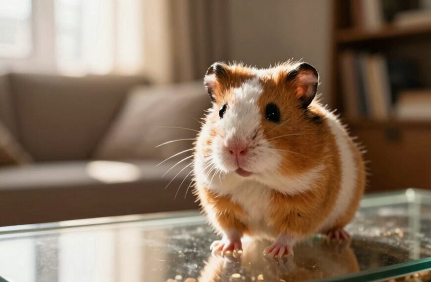 curious hamster stares intently