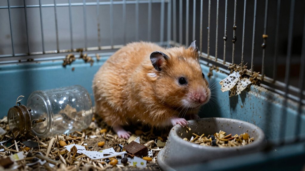dirty cage causes illness