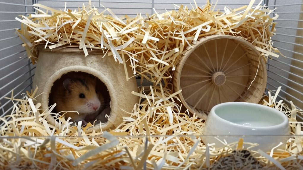 excessive bedding harms hamsters