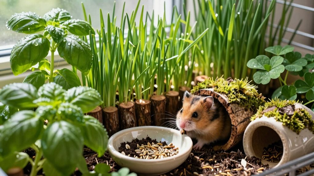 foraging garden enrichment