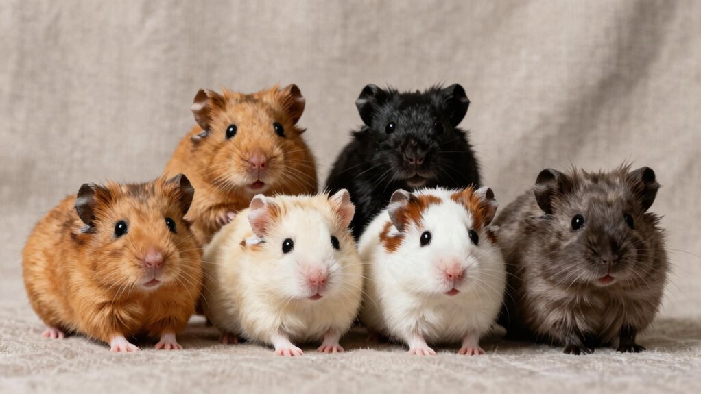 genetics determine hamster coat colors