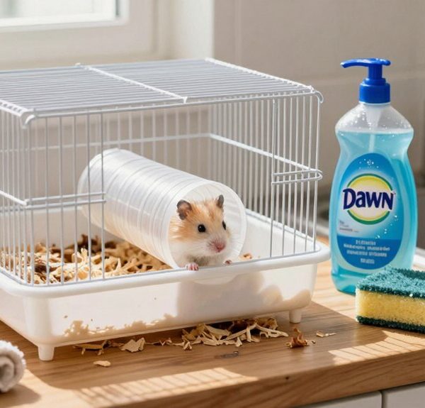 hamster cage cleaning safety