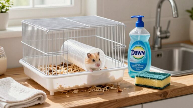 hamster cage cleaning safety