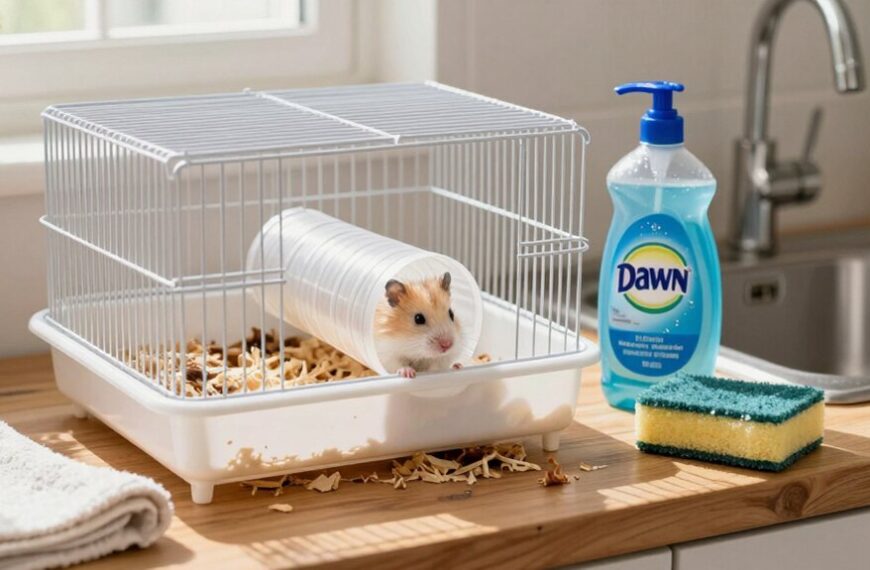 hamster cage cleaning safety