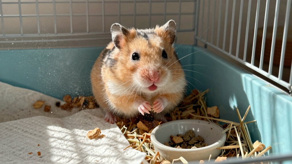 hamster dust respiratory care