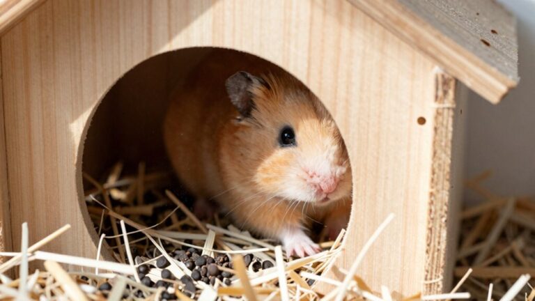 hamster poops in house