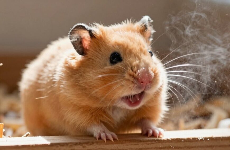 hamster sneezing causes concern