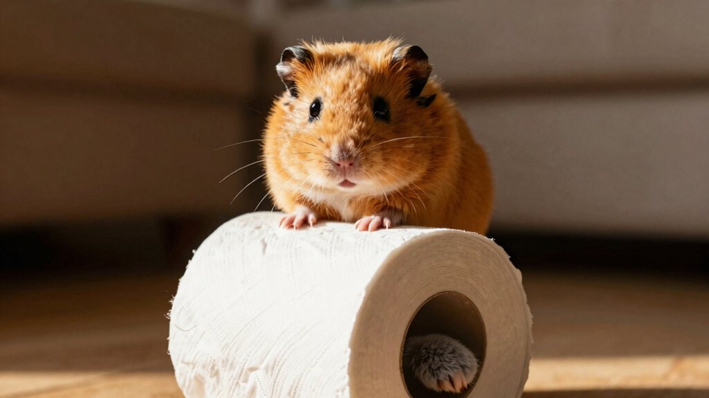 hamster toilet paper roll safety