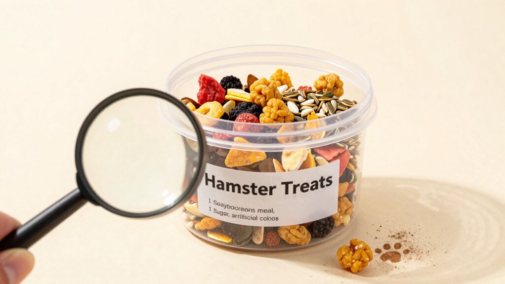 hamster treats label guide
