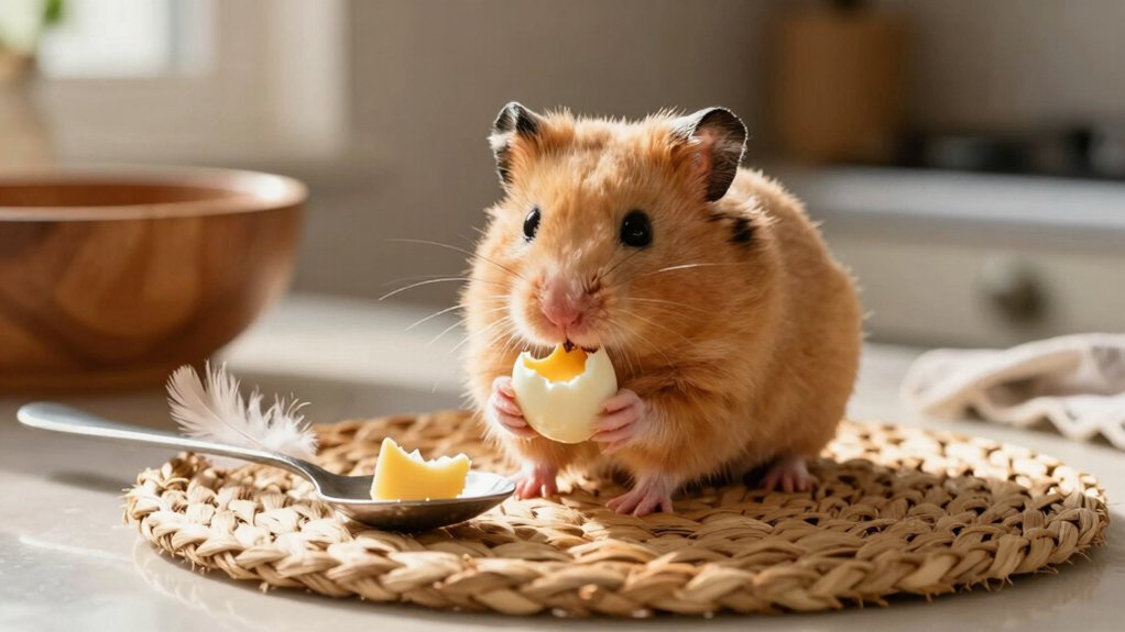 hamsters can eat boiled egg