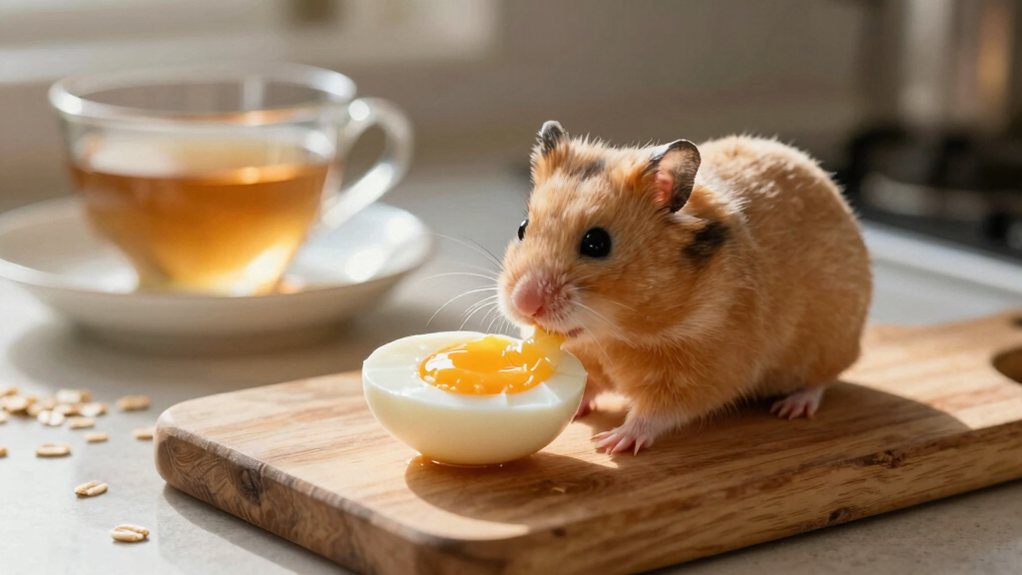 hamsters can eat boiled eggs