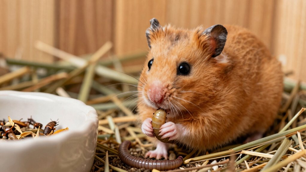 hamsters can eat mealworms