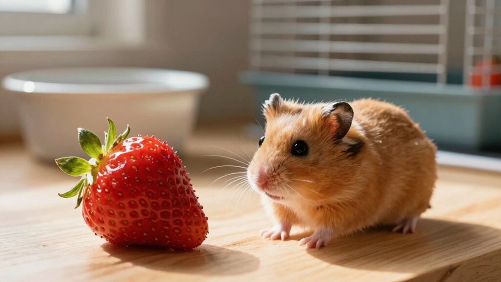 hamsters can eat strawberries