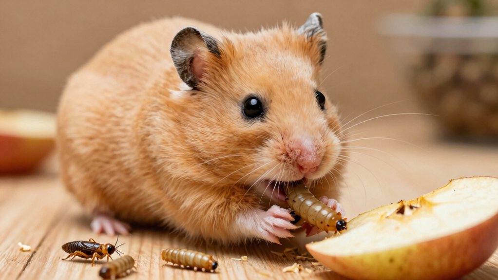 hamsters can safely eat insects