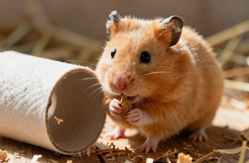 hamsters enjoy toilet roll tubes