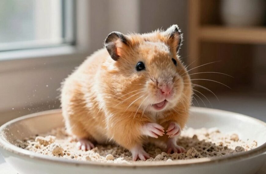 hamsters prefer dust baths