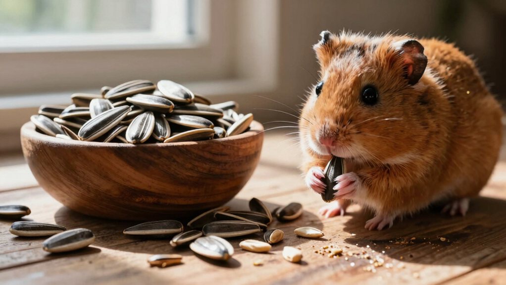 hamsters sunflower seeds daily