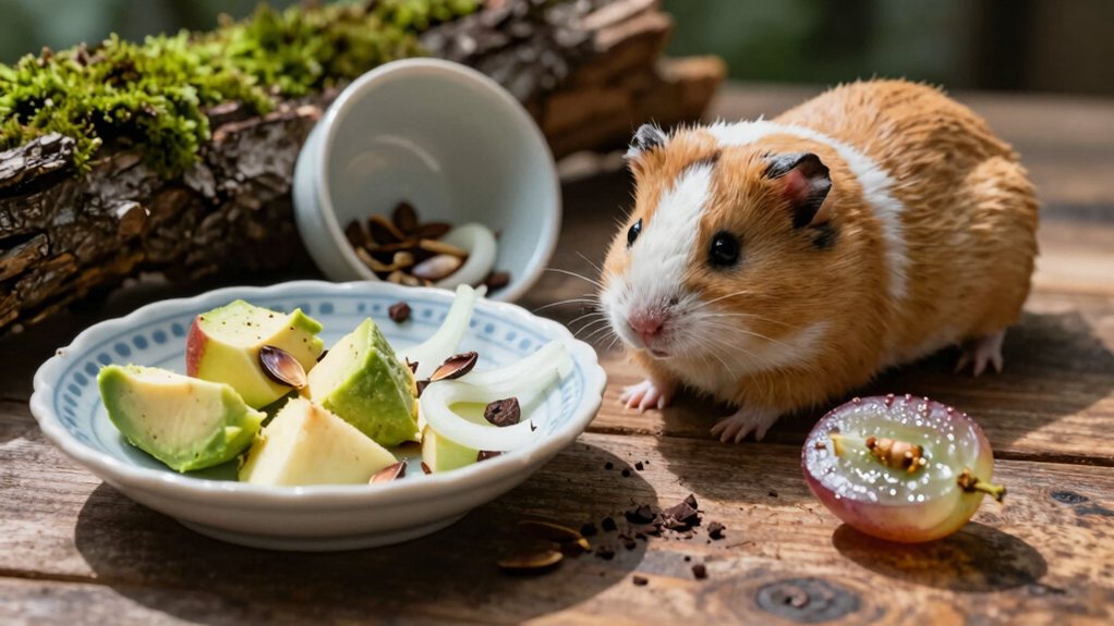 never feed chocolate or seeds