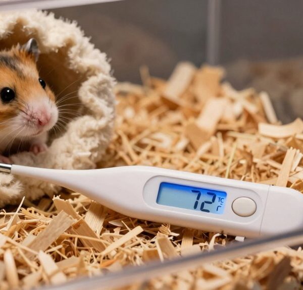 optimal hamster habitat temperature monitoring