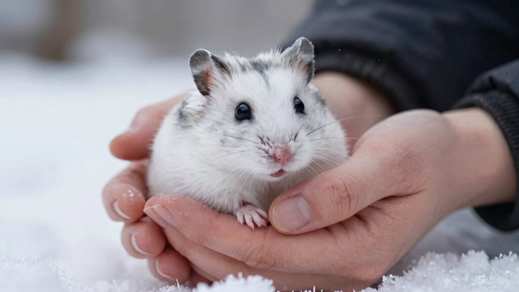 patience builds trust with hamsters