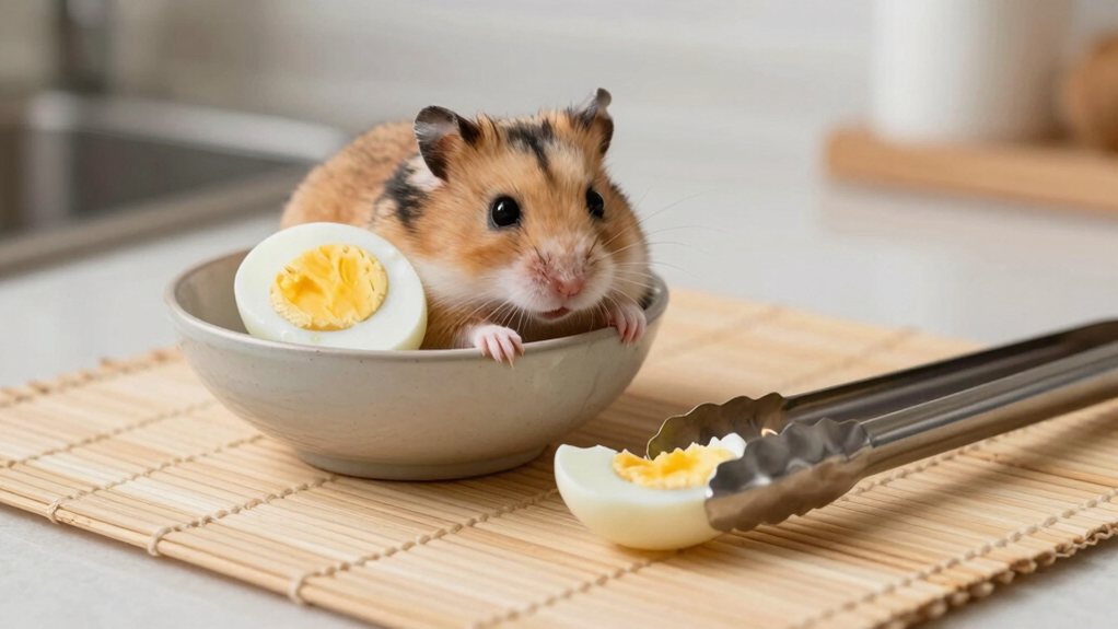 plain boiled egg cooled and peeled