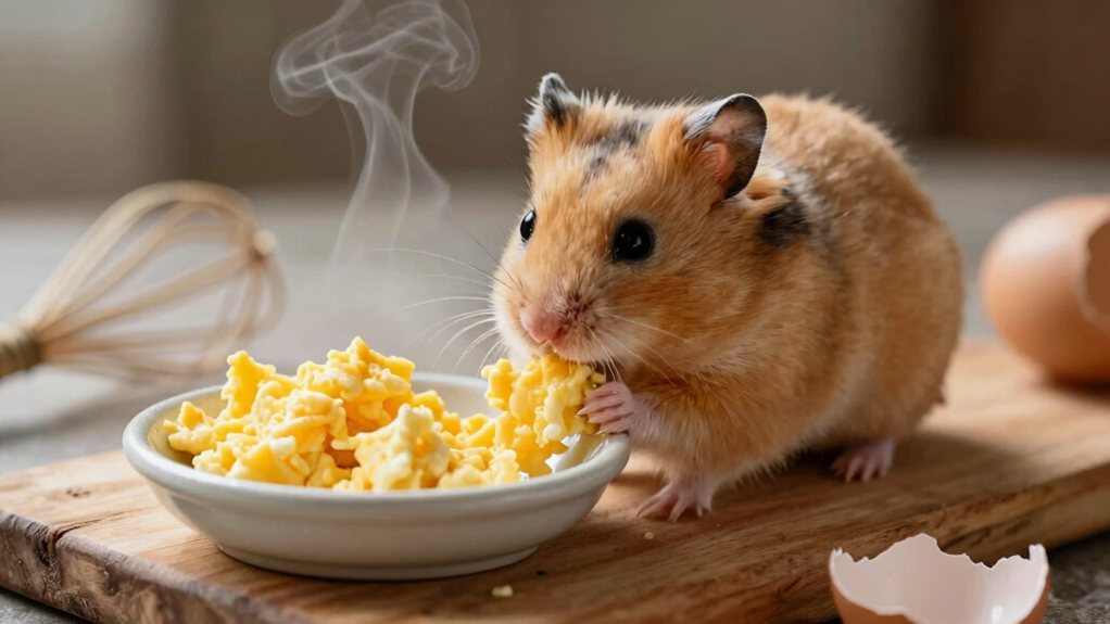 plain scrambled eggs only