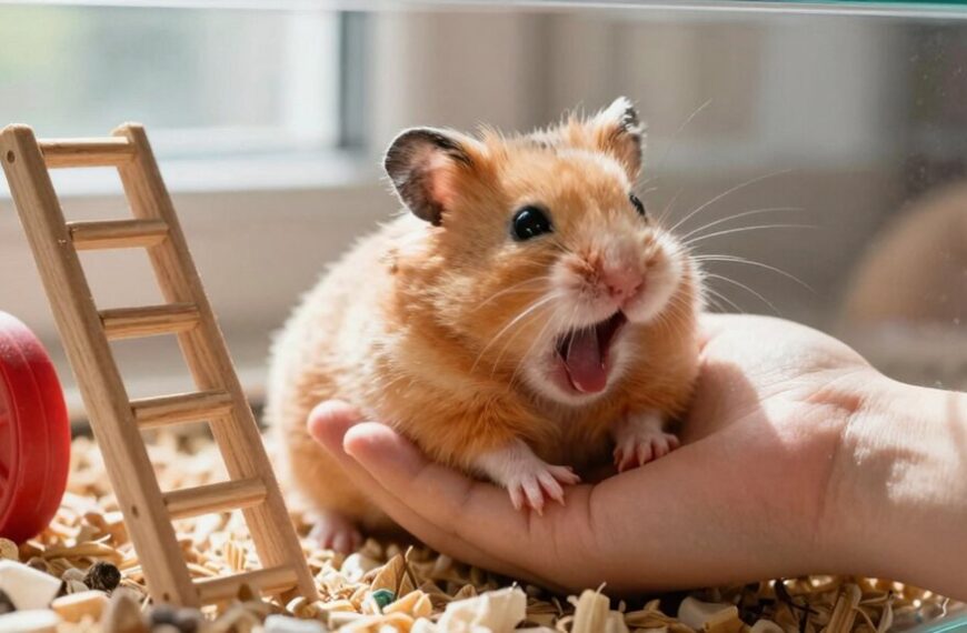 play gently with hamster