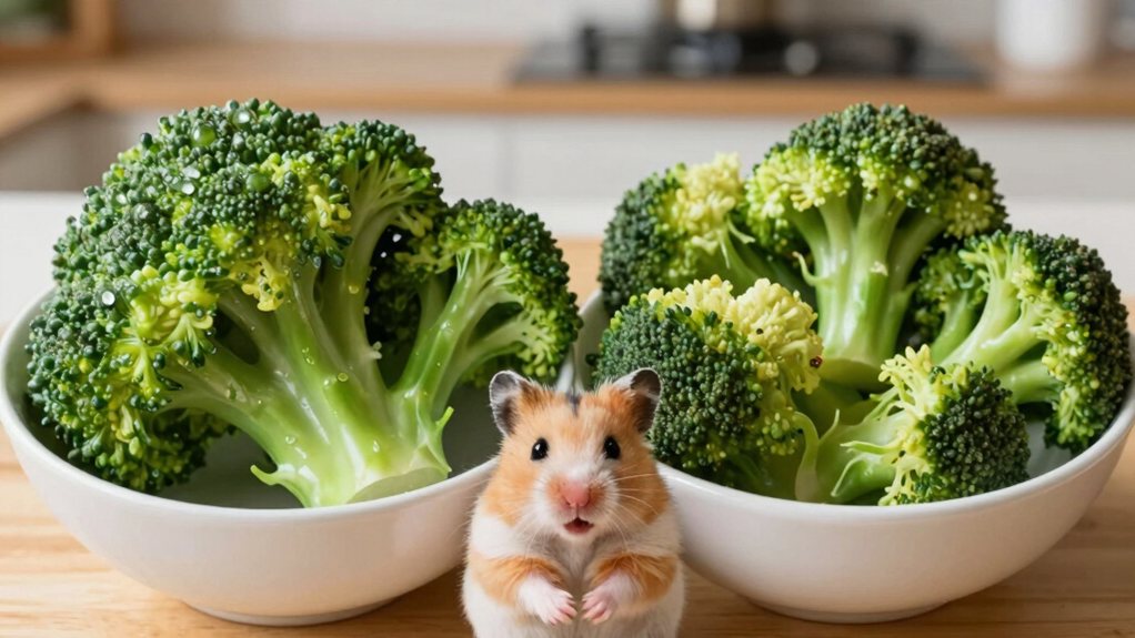 raw broccoli for hamsters