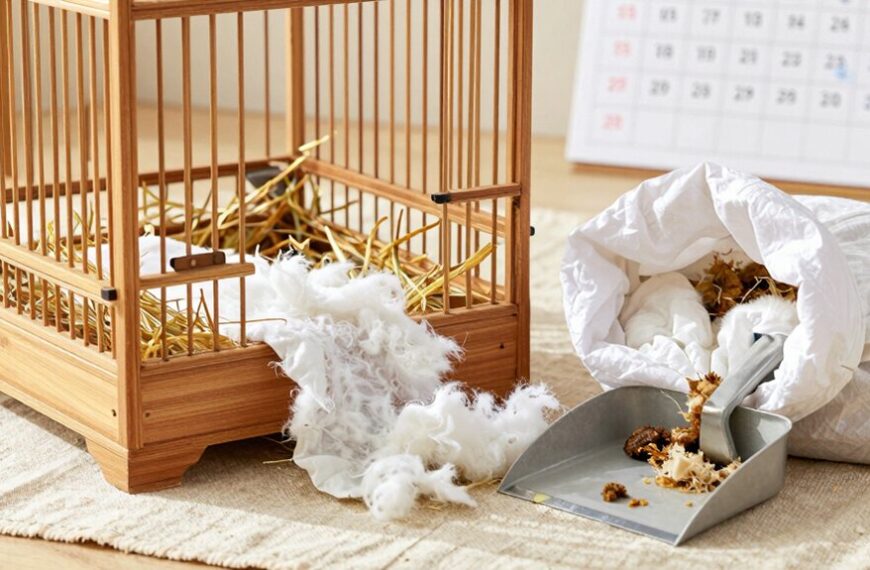 replace bedding weekly