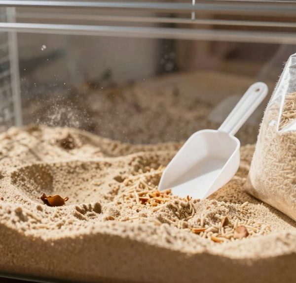 replace sand weekly for hygiene