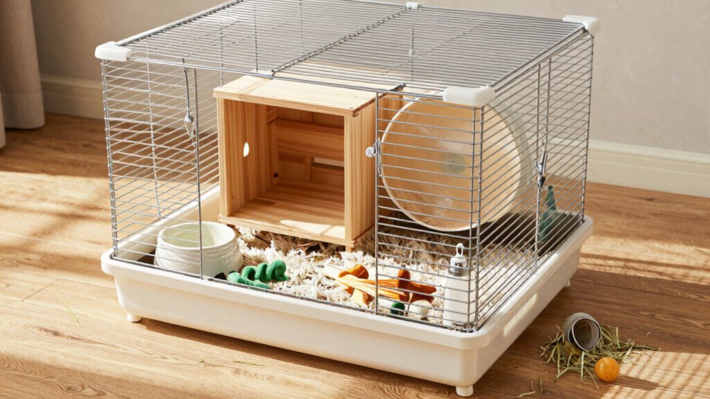 roomy safe well ventilated cage