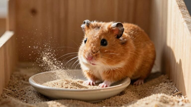 russian dwarf hamster sand bath