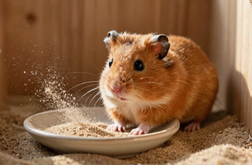 russian dwarf hamster sand bath