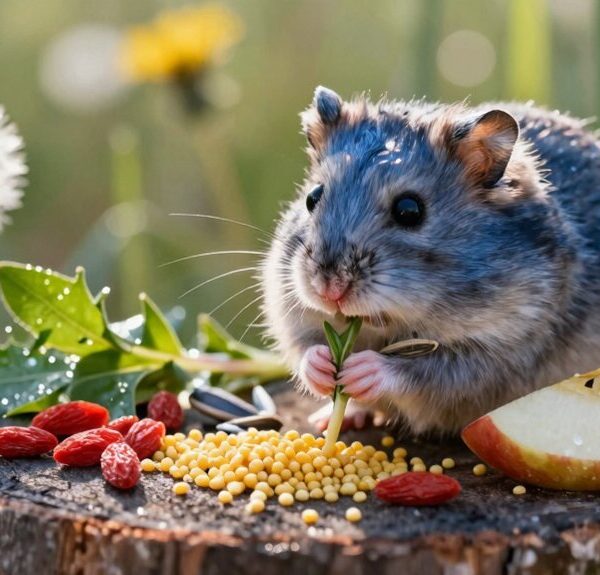 russian dwarf hamsters love seeds grains vegetables and fruits