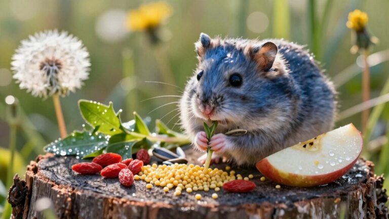 russian dwarf hamsters love seeds grains vegetables and fruits