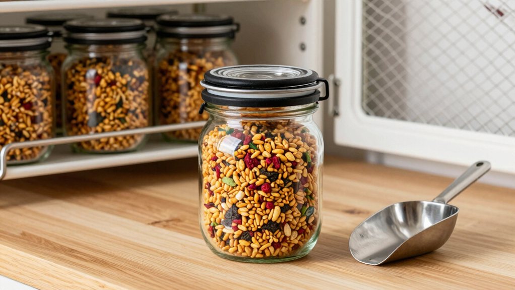 secure hamster food storage