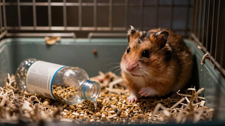 signs of hamster distress