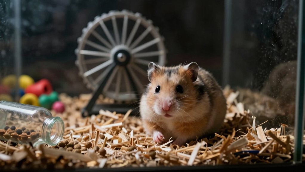 signs of hamster stress