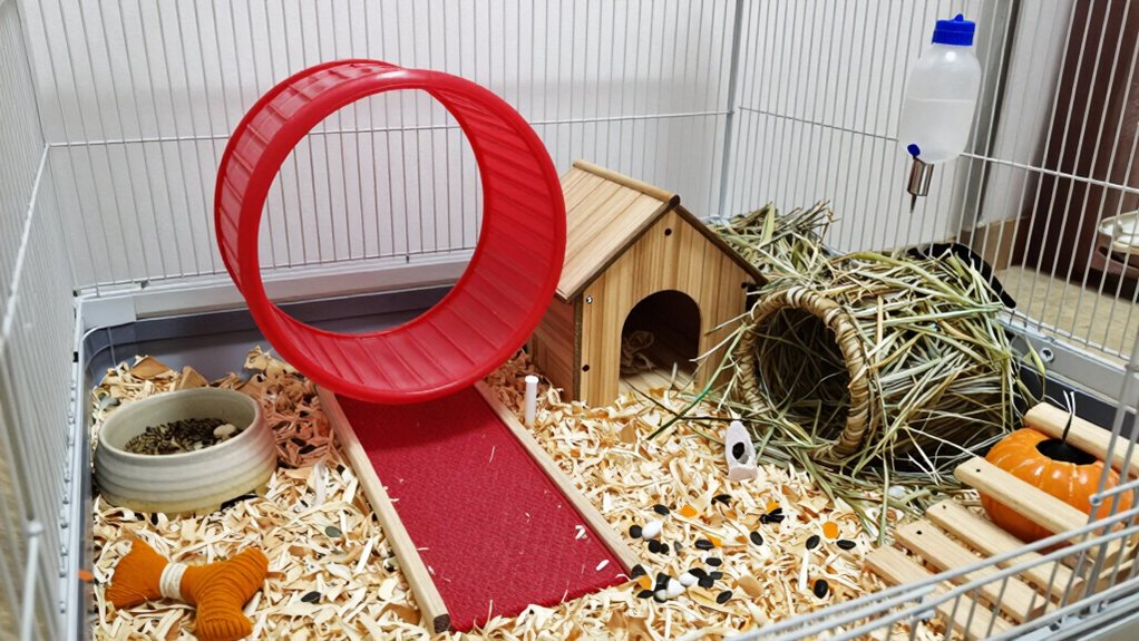 spacious safe enriched comfortable habitat