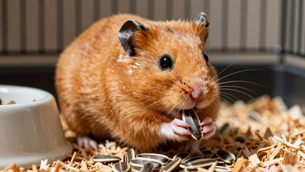 sunflower seeds hamster junk food