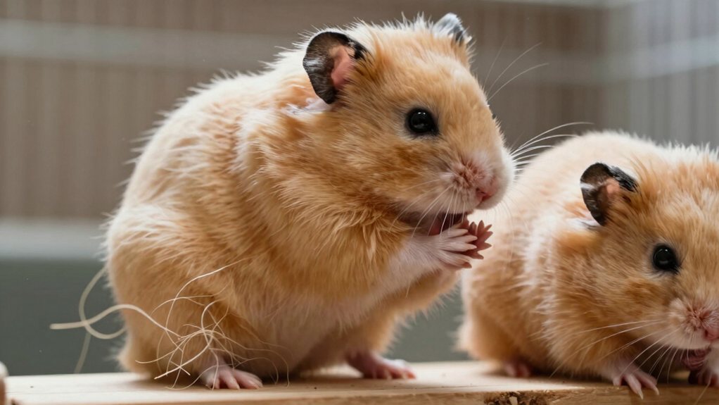 teamwork in grooming hamsters
