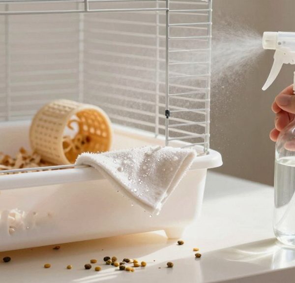 vinegar water hamster cage cleaning
