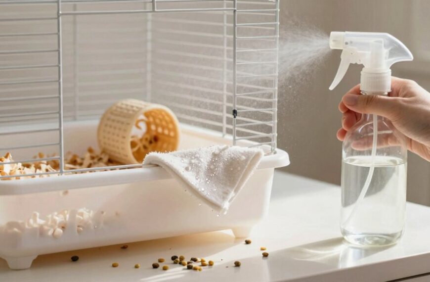 vinegar water hamster cage cleaning